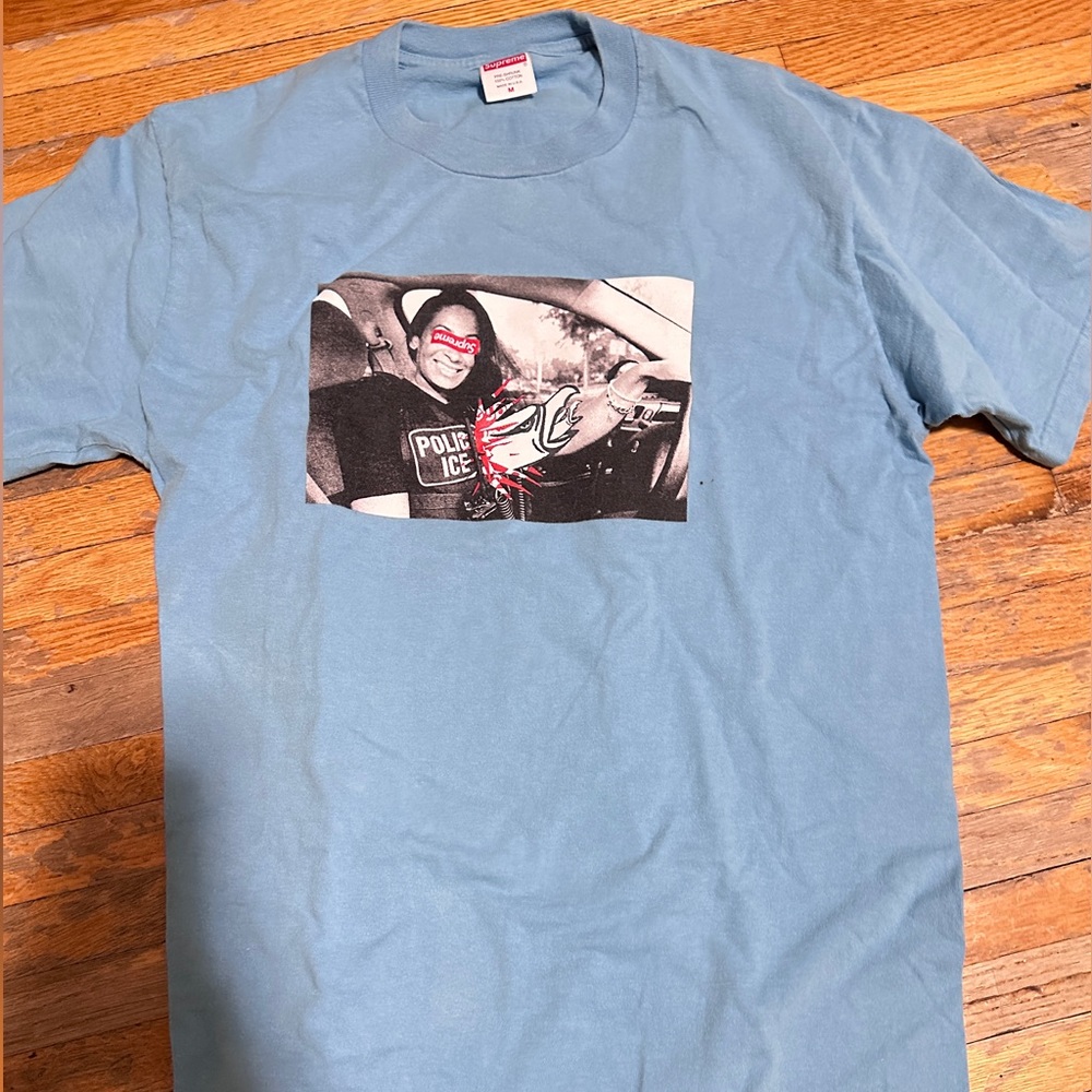 SUPREME/ ANTIHERO ICE TEE LT SLATE